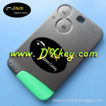 Top quality 2 buttons key cover for renault laguna smart key card cover